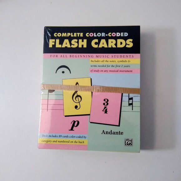 Music Flashcards, Color-Coded - Complete Set, Alfred - Picture 1 of 3